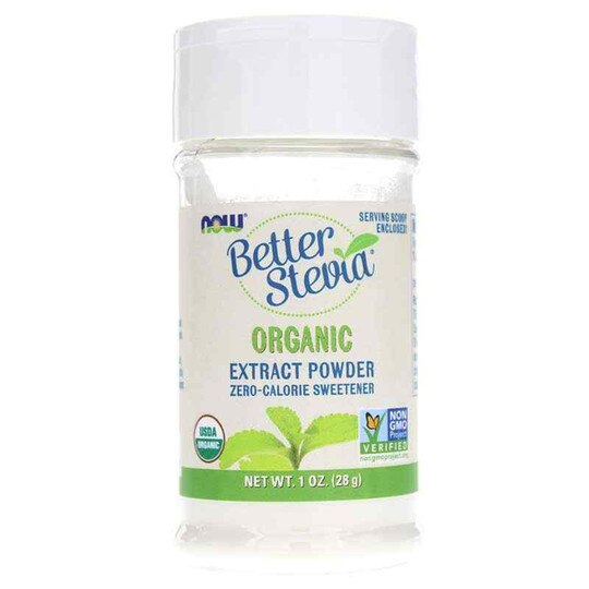 Better Stevia Organic Extract Powder, NOW